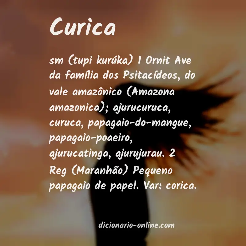 Significado de curica