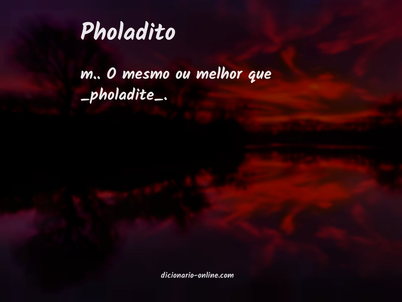 Significado de pholadito