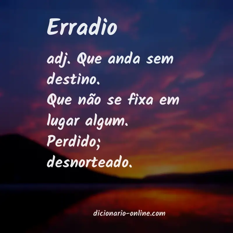 Significado de erradio