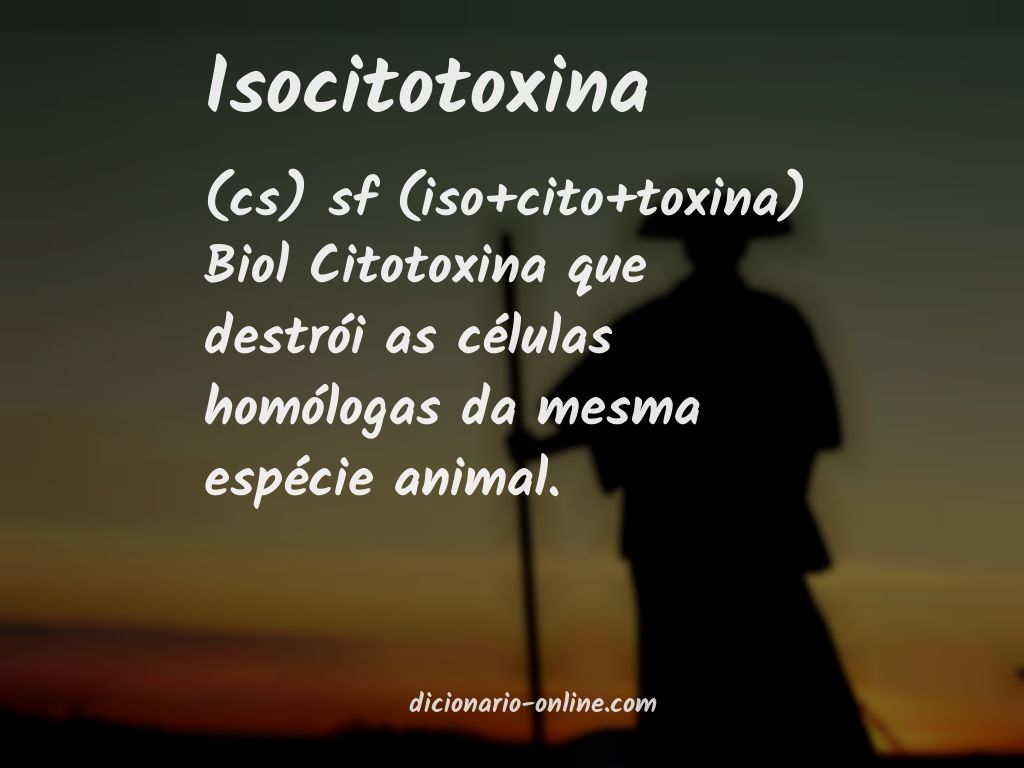 Significado de isocitotoxina