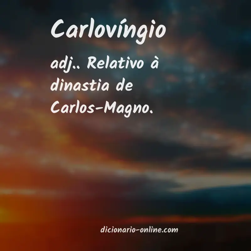 Significado de carlovíngio