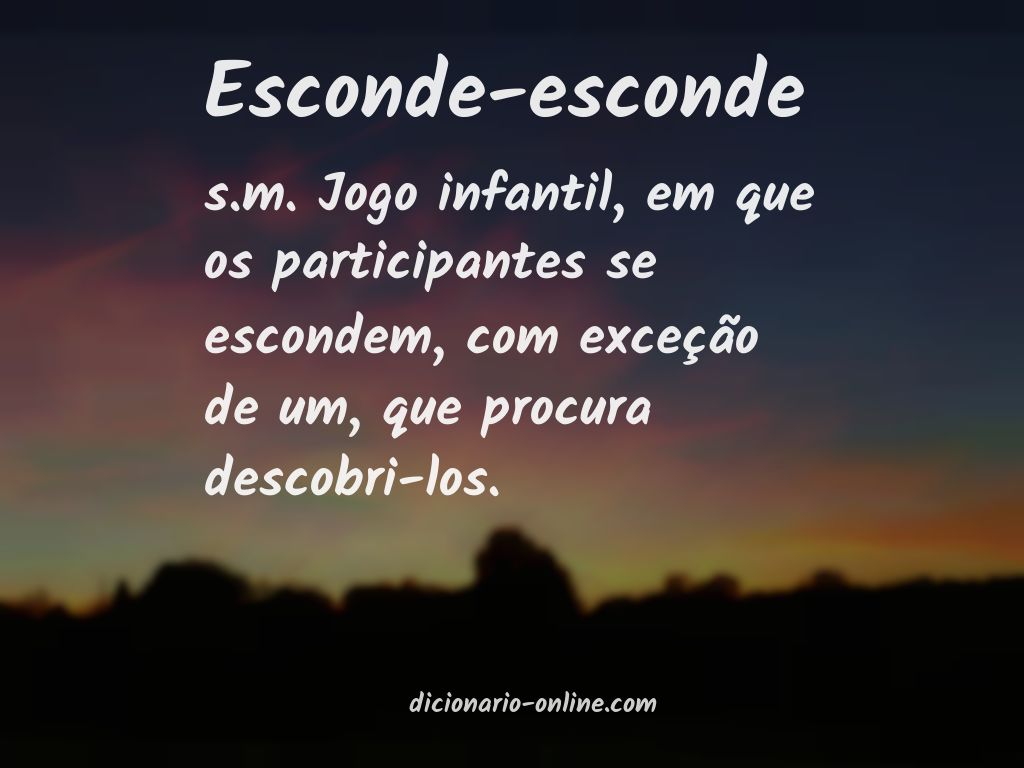 Significado de esconde-esconde