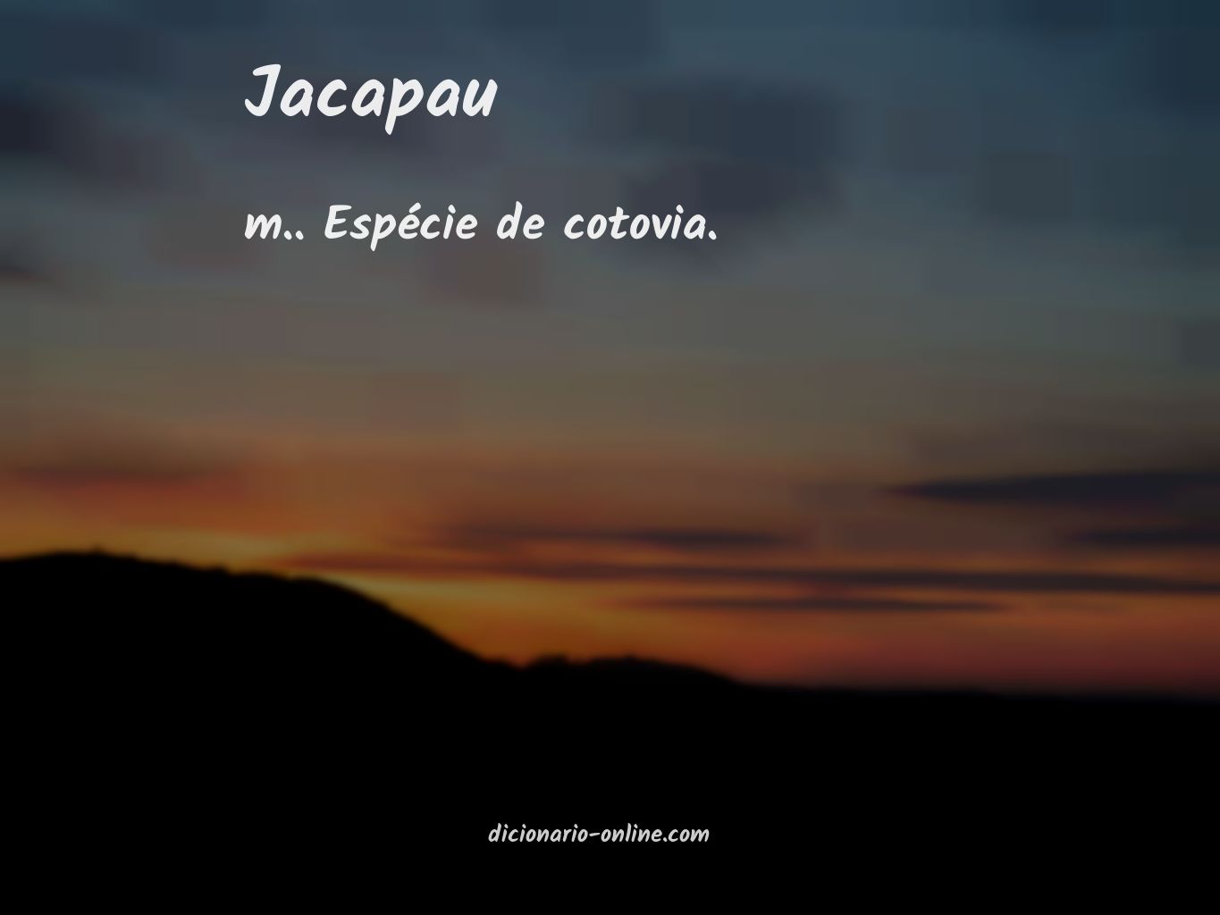 Significado de jacapau