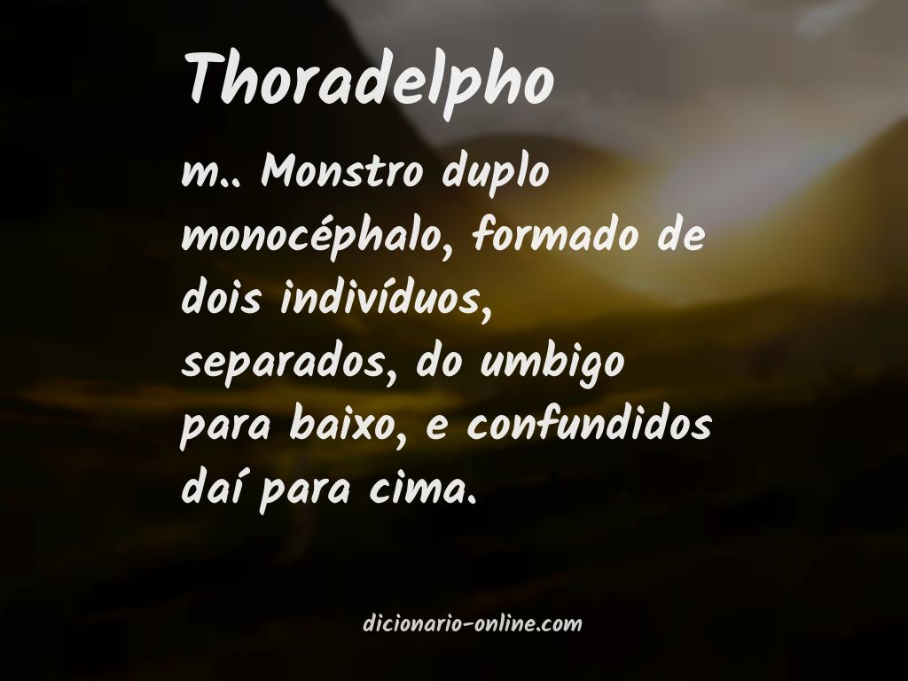 Significado de thoradelpho
