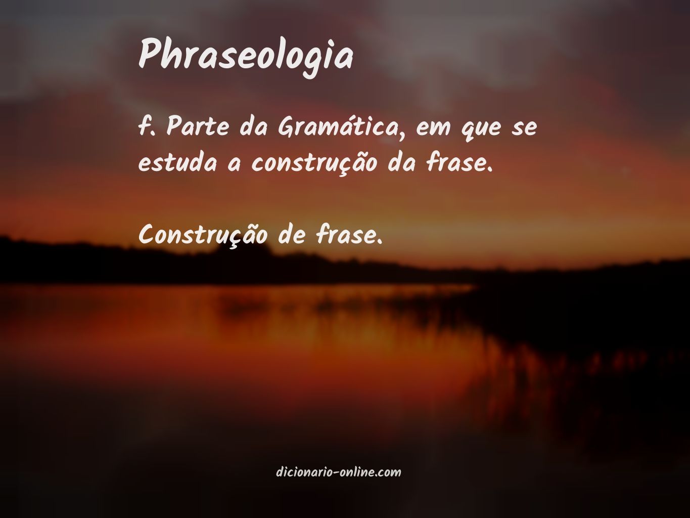 Significado de phraseologia