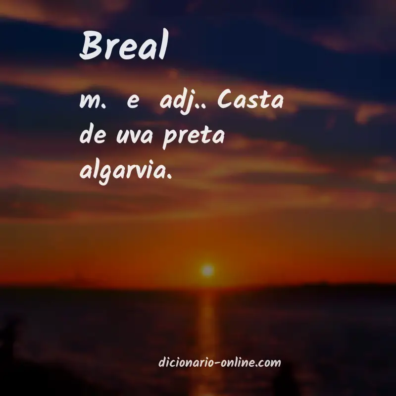 Significado de breal