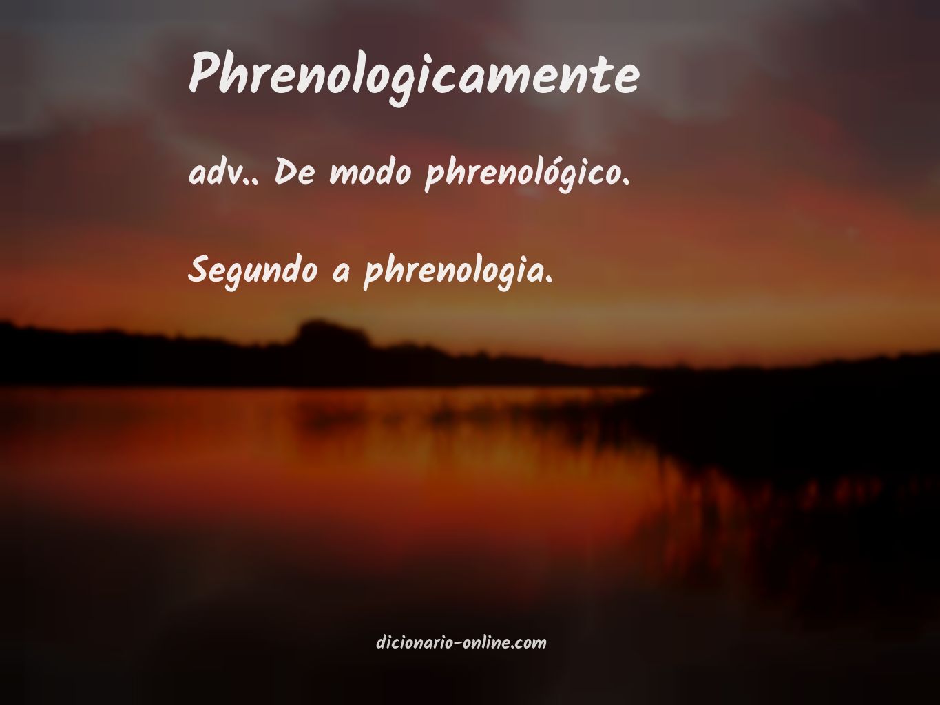 Significado de phrenologicamente