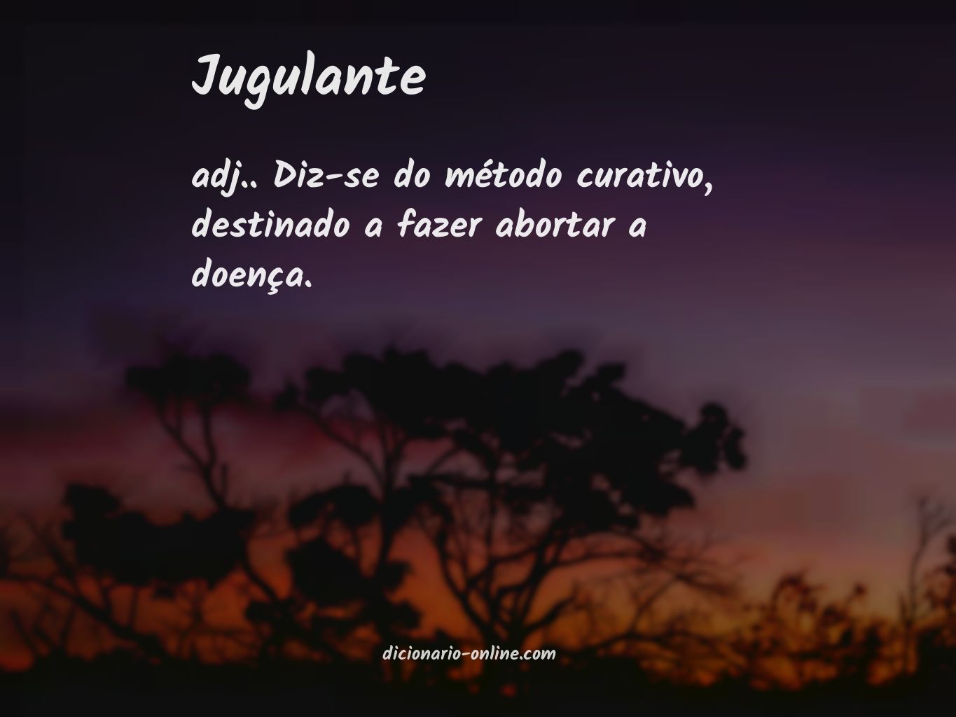 Significado de jugulante