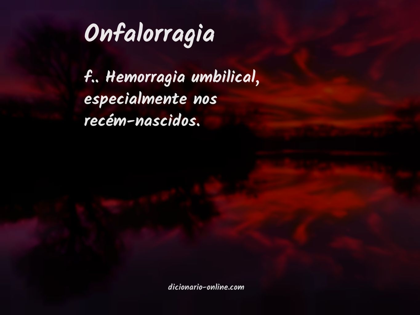 Significado de onfalorragia