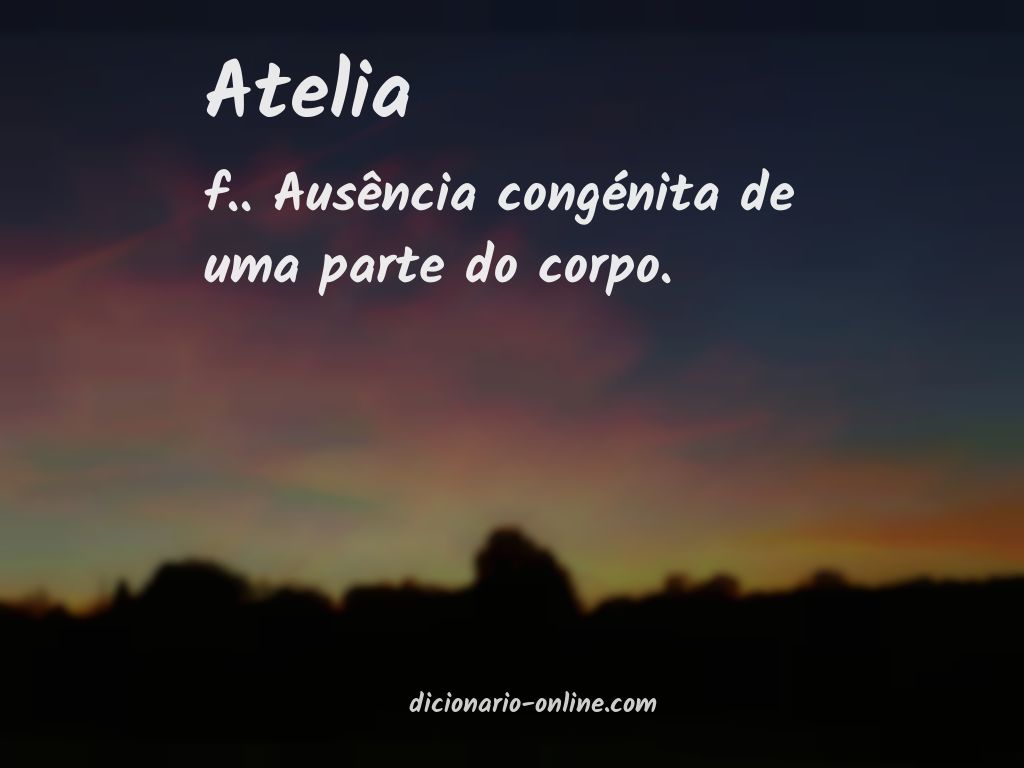 Significado de atelia