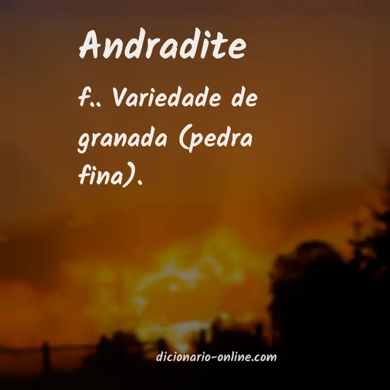 Significado de andradite