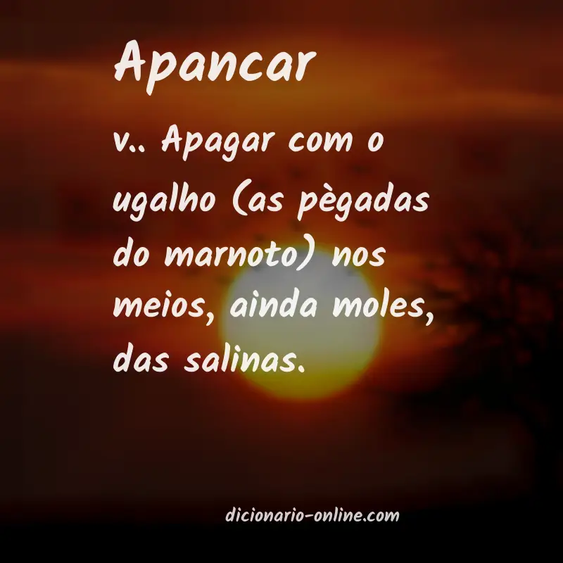 Significado de apancar
