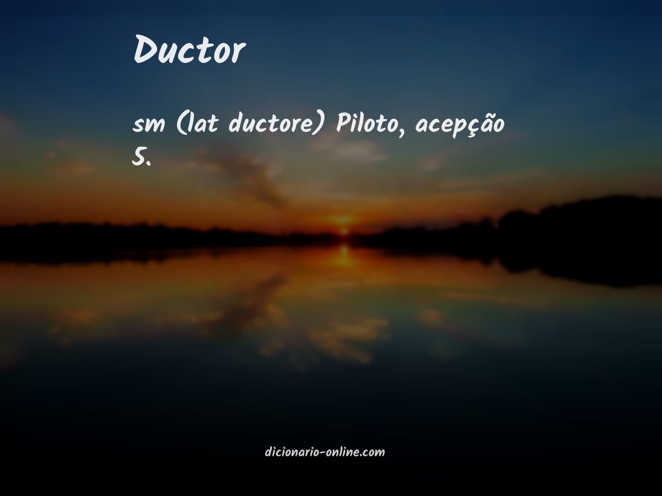 Significado de ductor