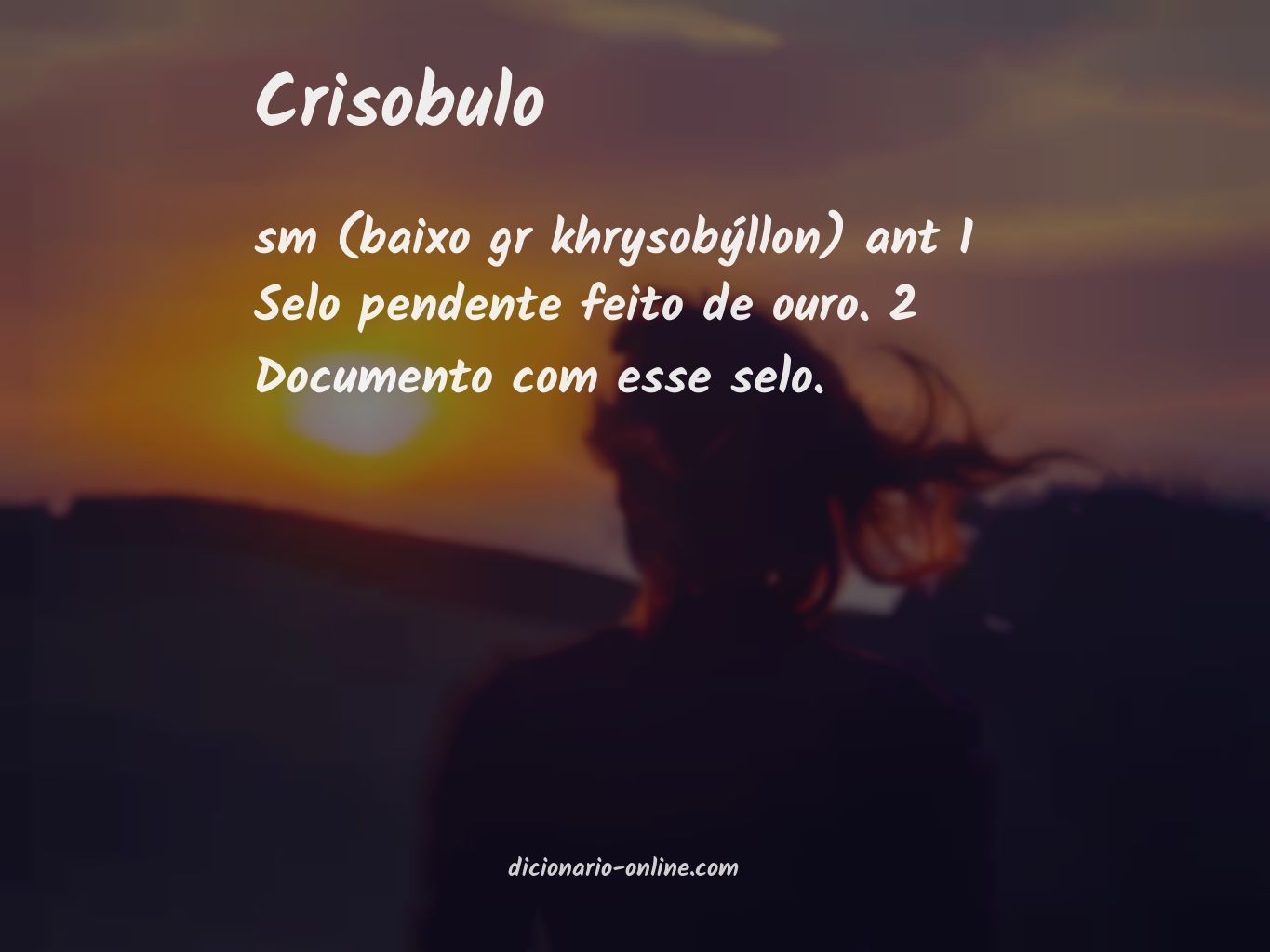 Significado de crisobulo