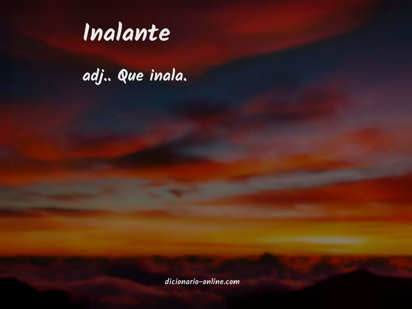 Significado de inalante