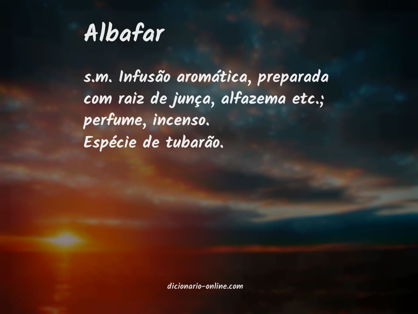 Significado de albafar