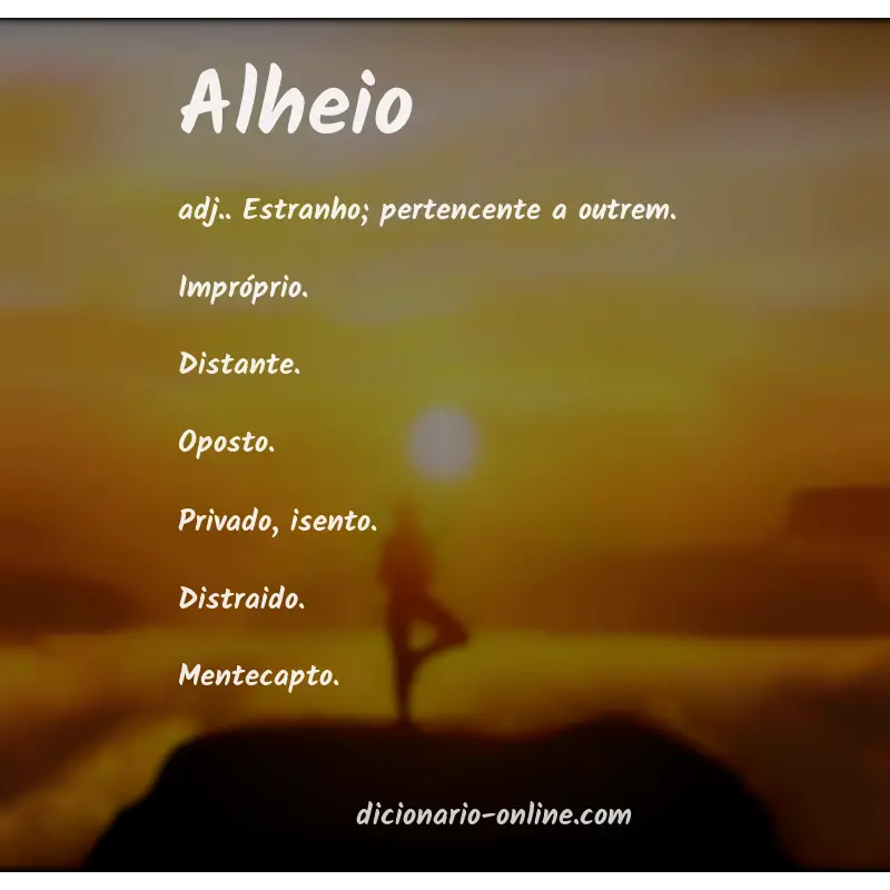 Significado de alheio