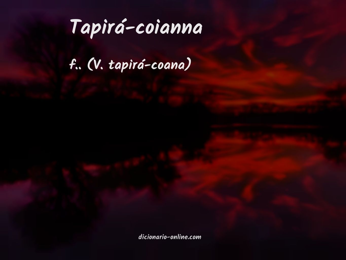 Significado de tapirá-coianna