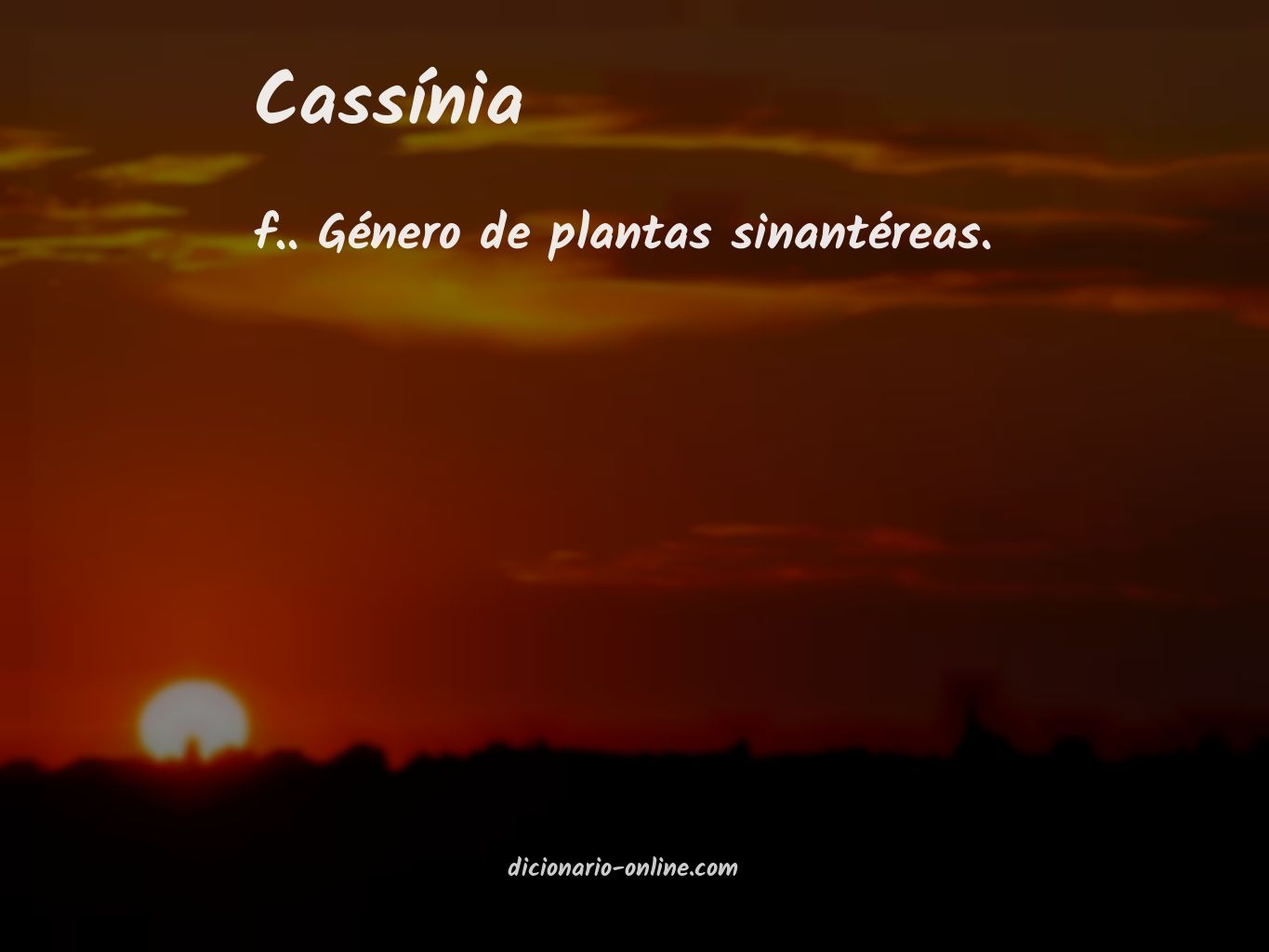 Significado de cassínia