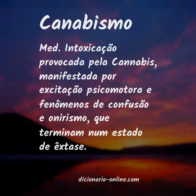 Significado de canabismo