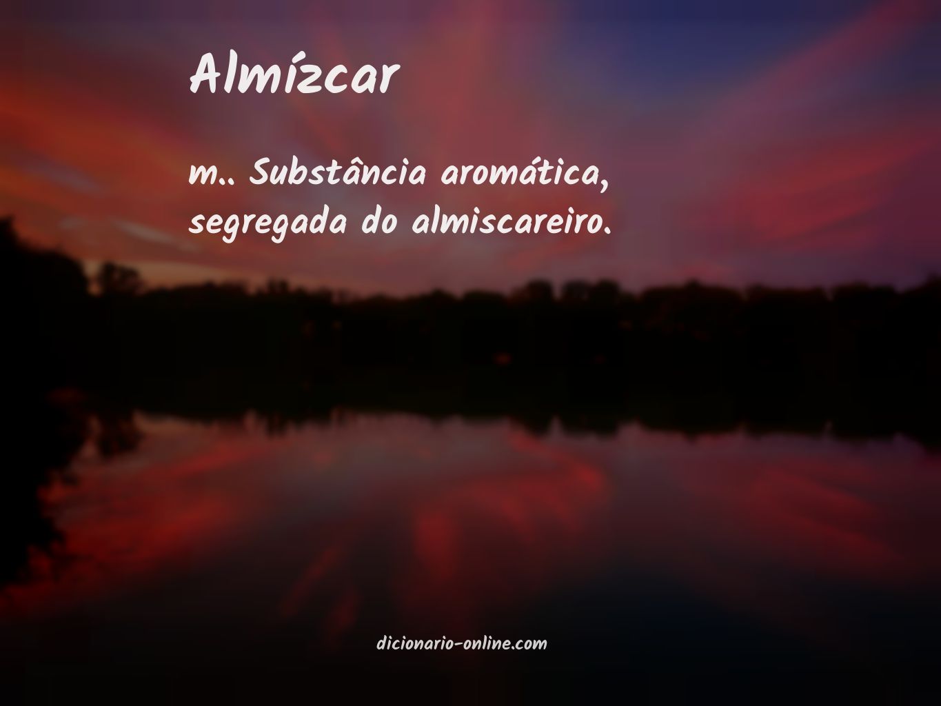 Significado de almízcar