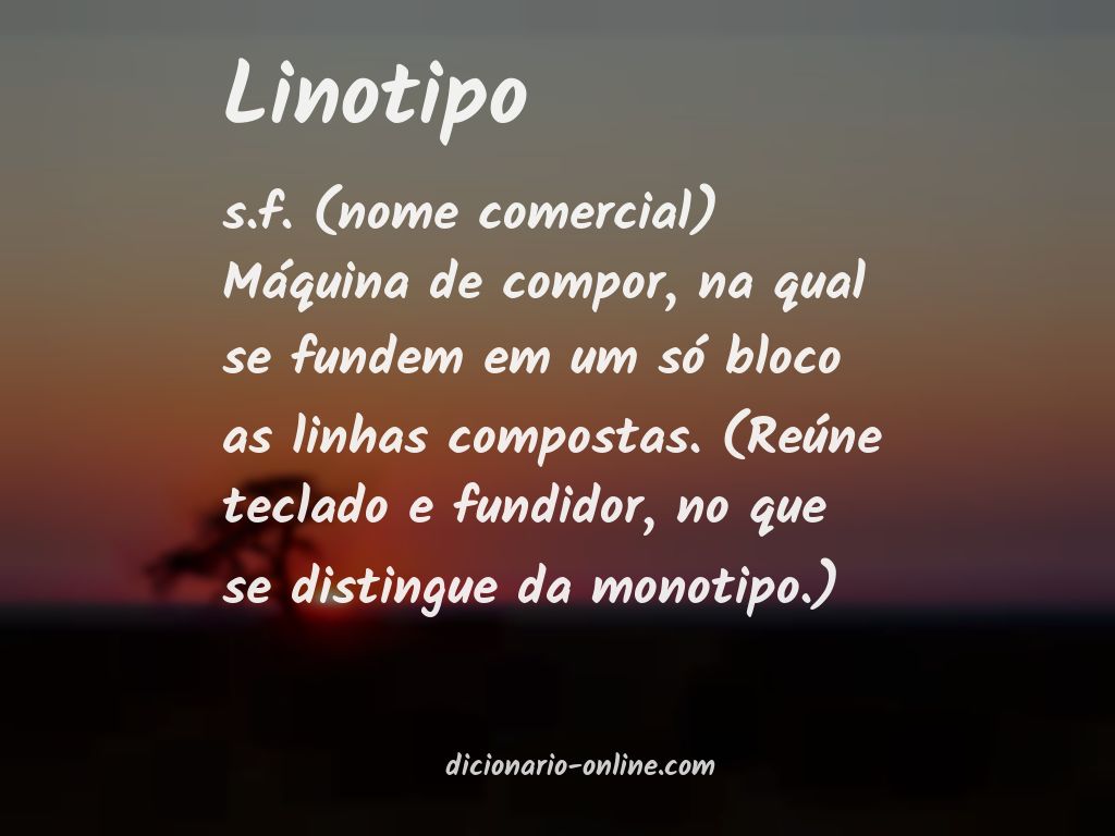 Significado de linotipo