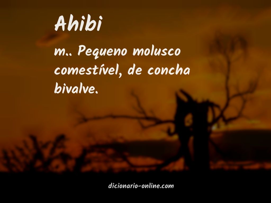 Significado de ahibi