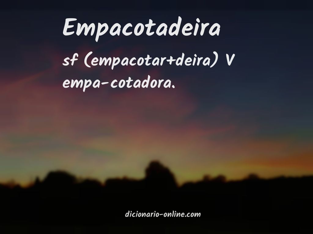 Significado de empacotadeira