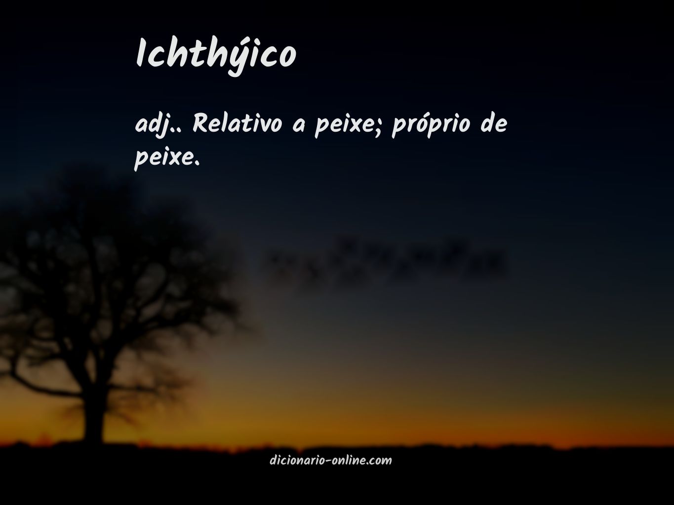 Significado de ichthýico