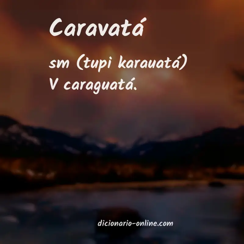 Significado de caravatá