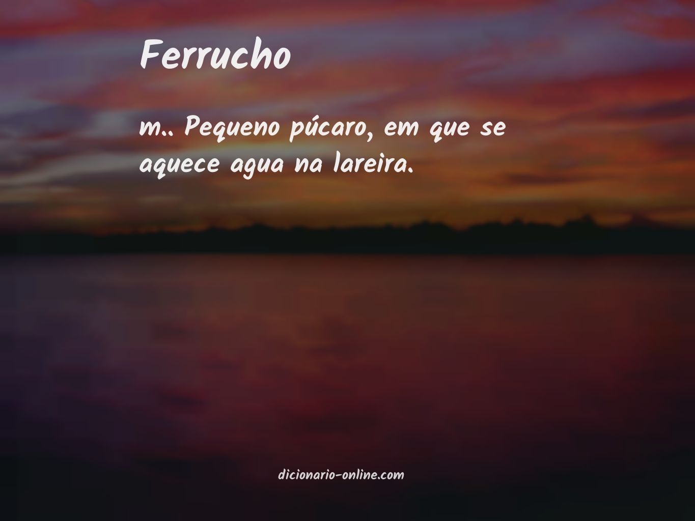 Significado de ferrucho