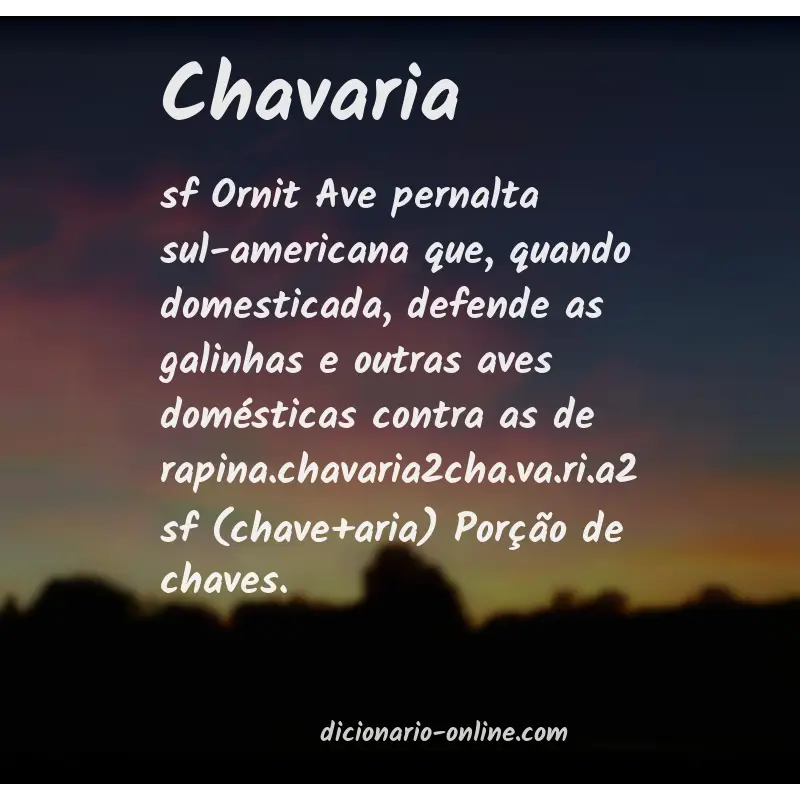 Significado de chavaria
