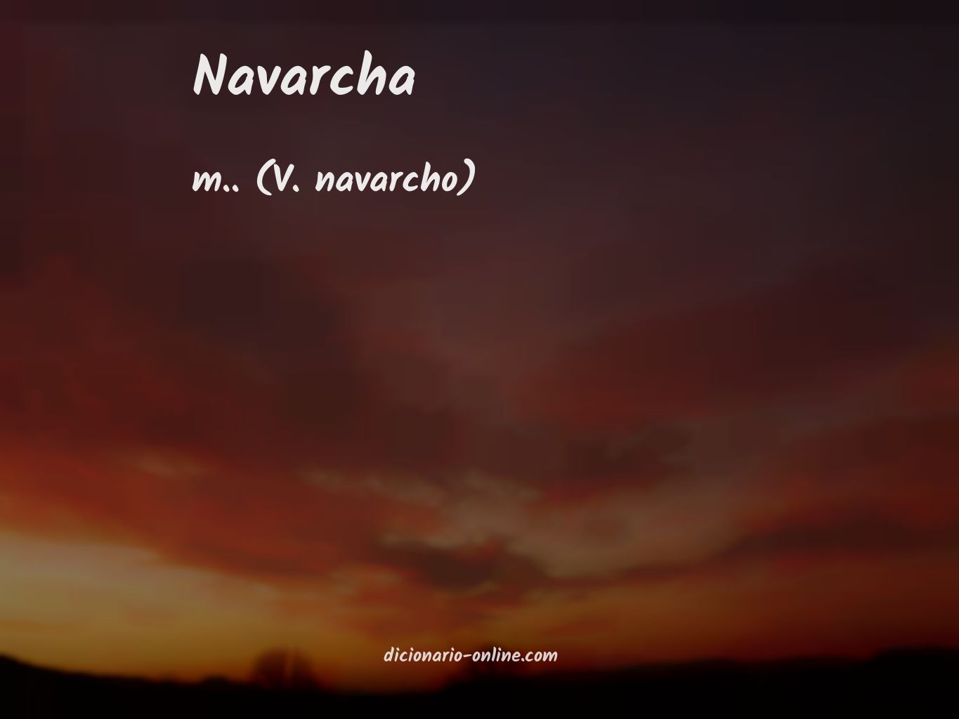 Significado de navarcha