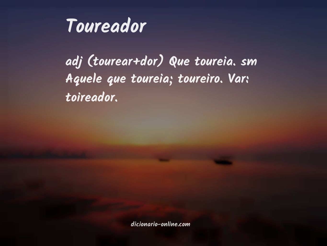 Significado de toureador