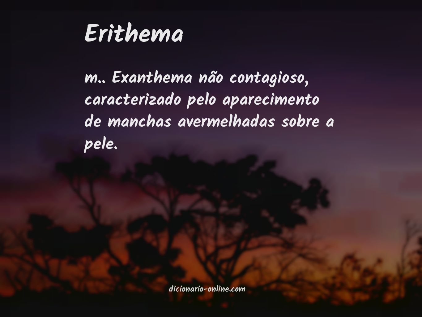 Significado de erithema
