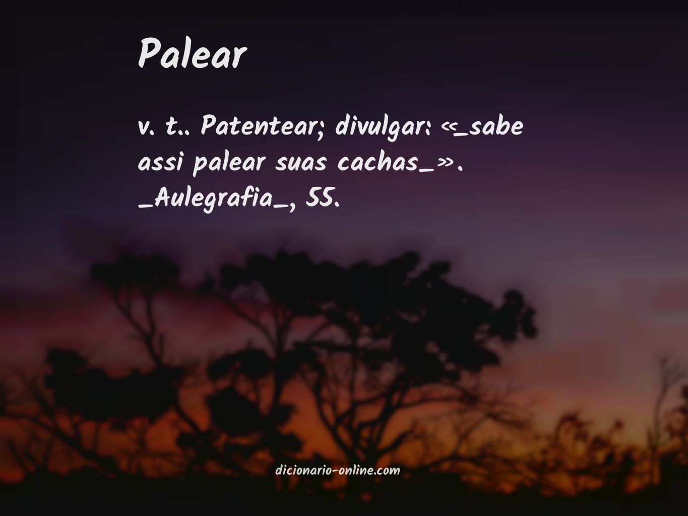 Significado de palear