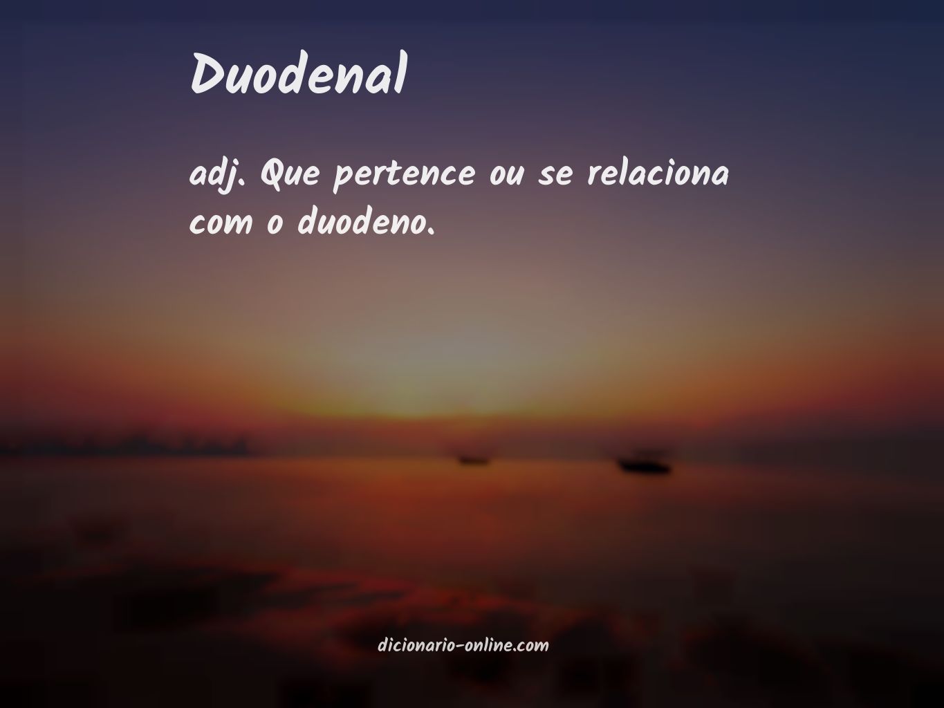 Significado de duodenal