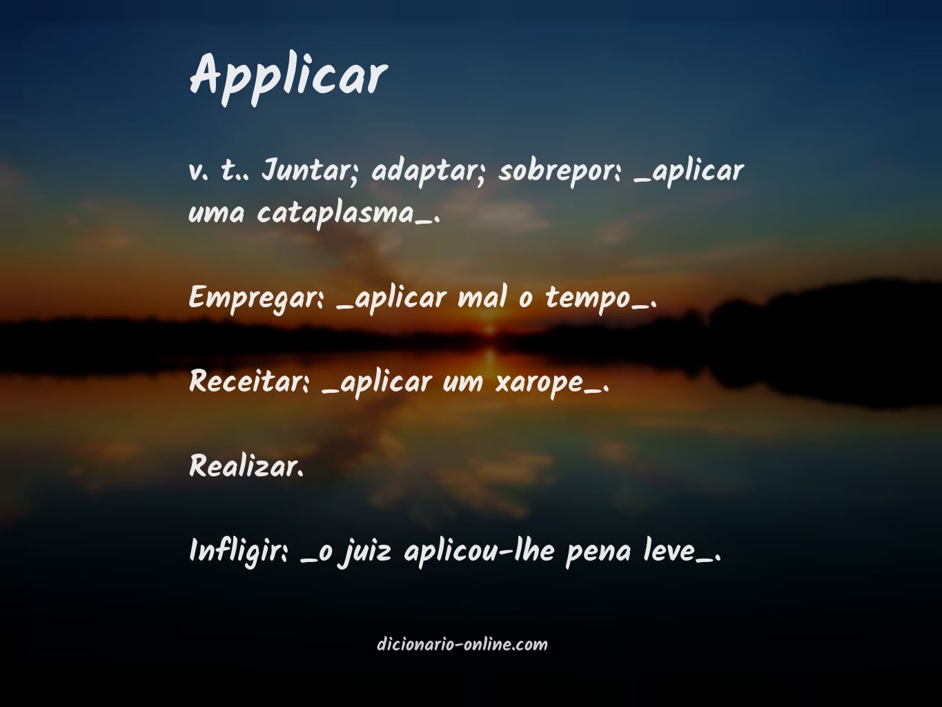 Significado de applicar