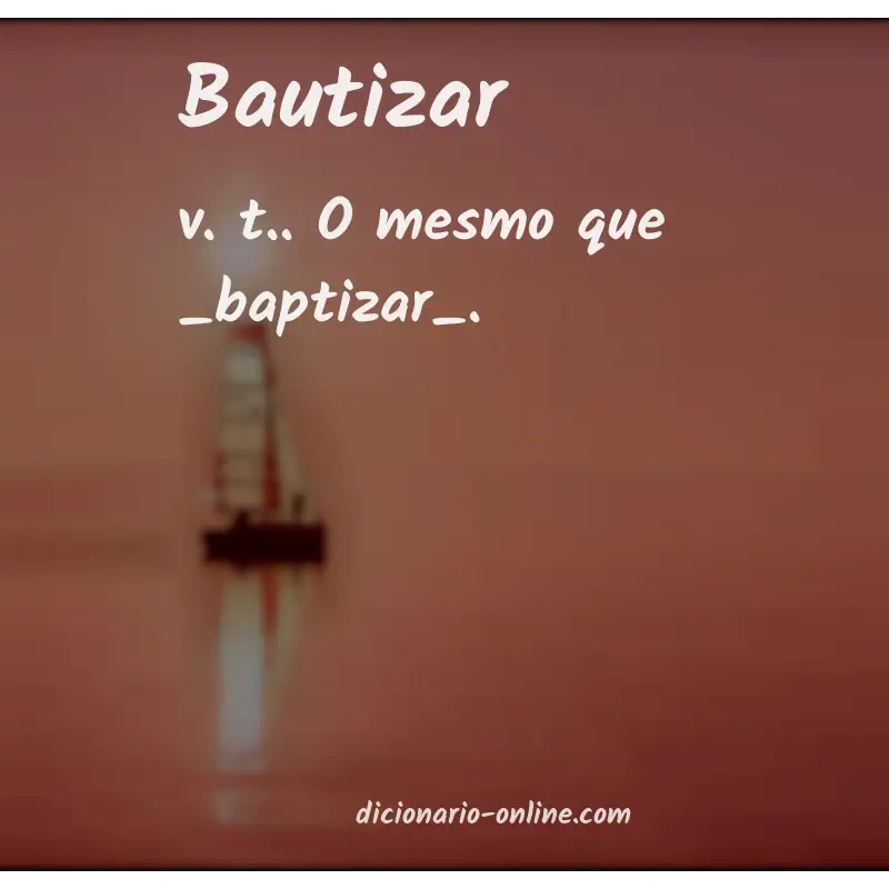 Significado de bautizar
