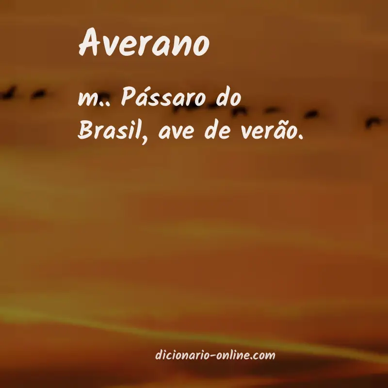 Significado de averano