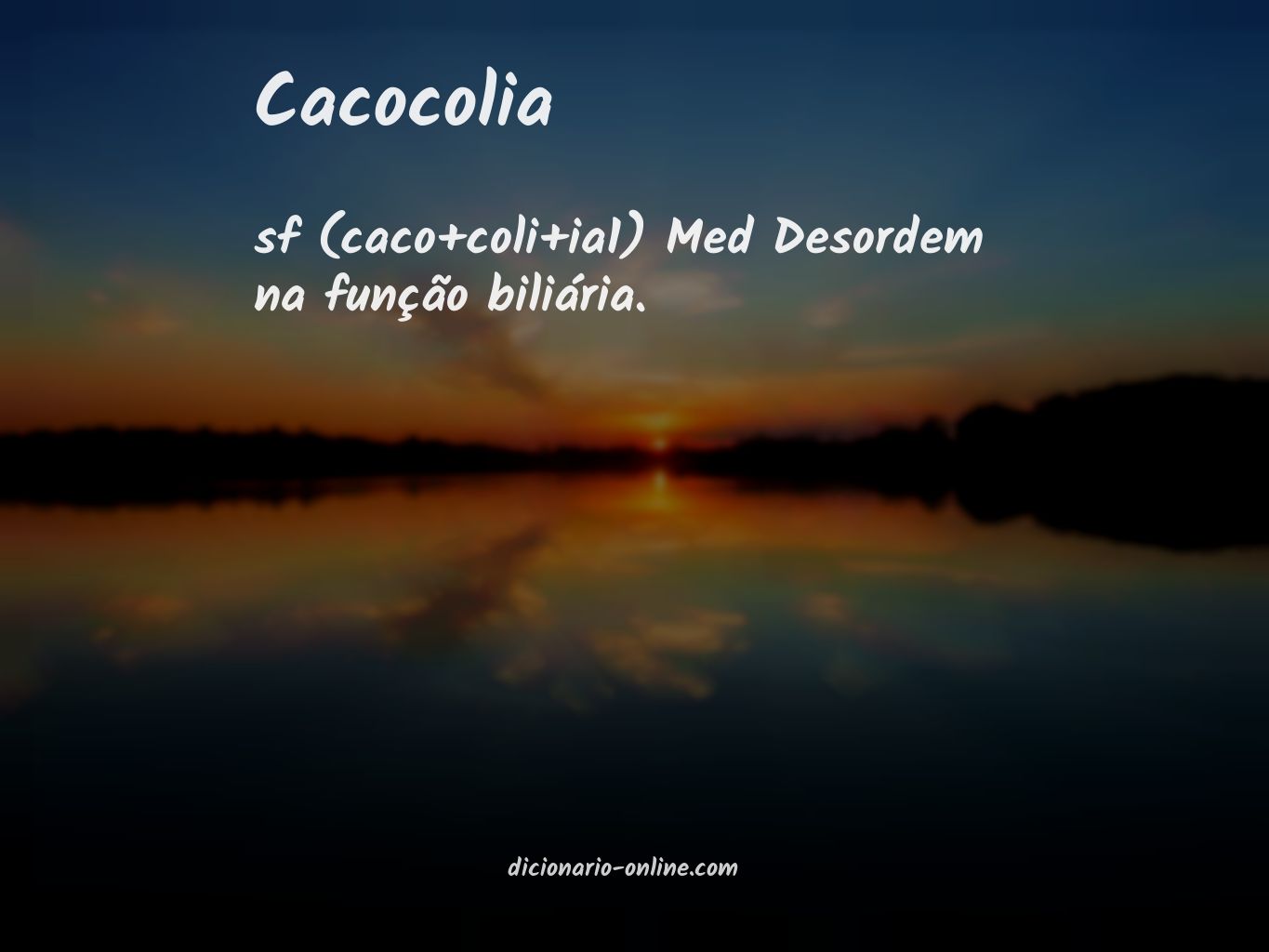 Significado de cacocolia