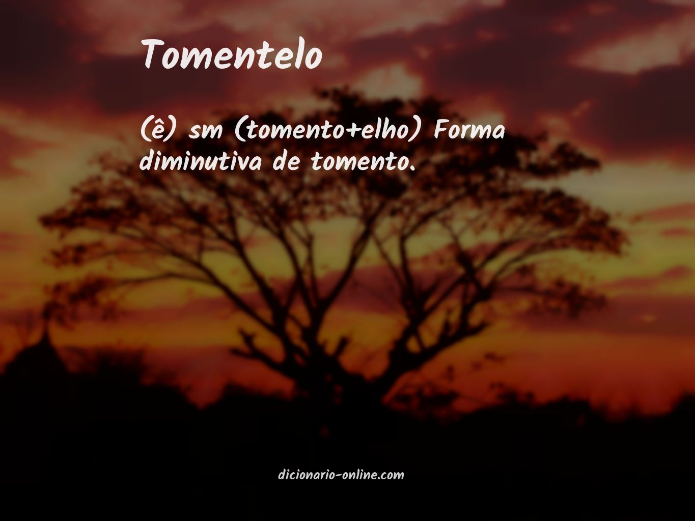 Significado de tomentelo