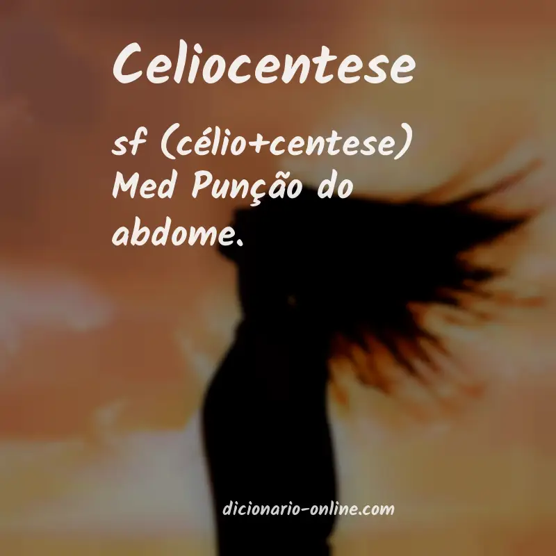 Significado de celiocentese