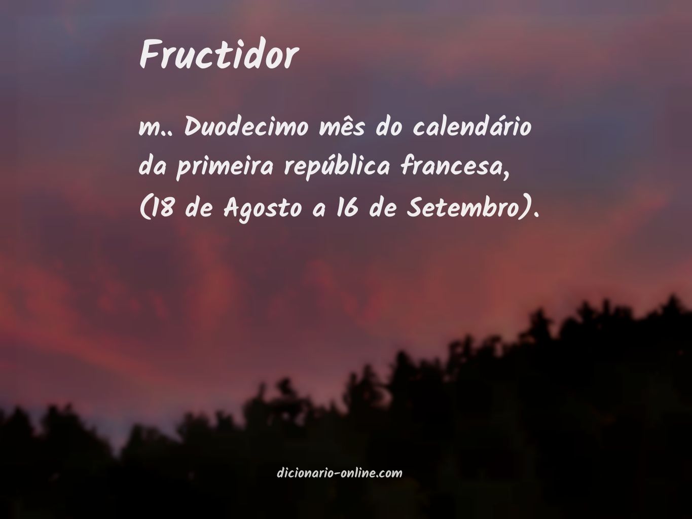 Significado de fructidor