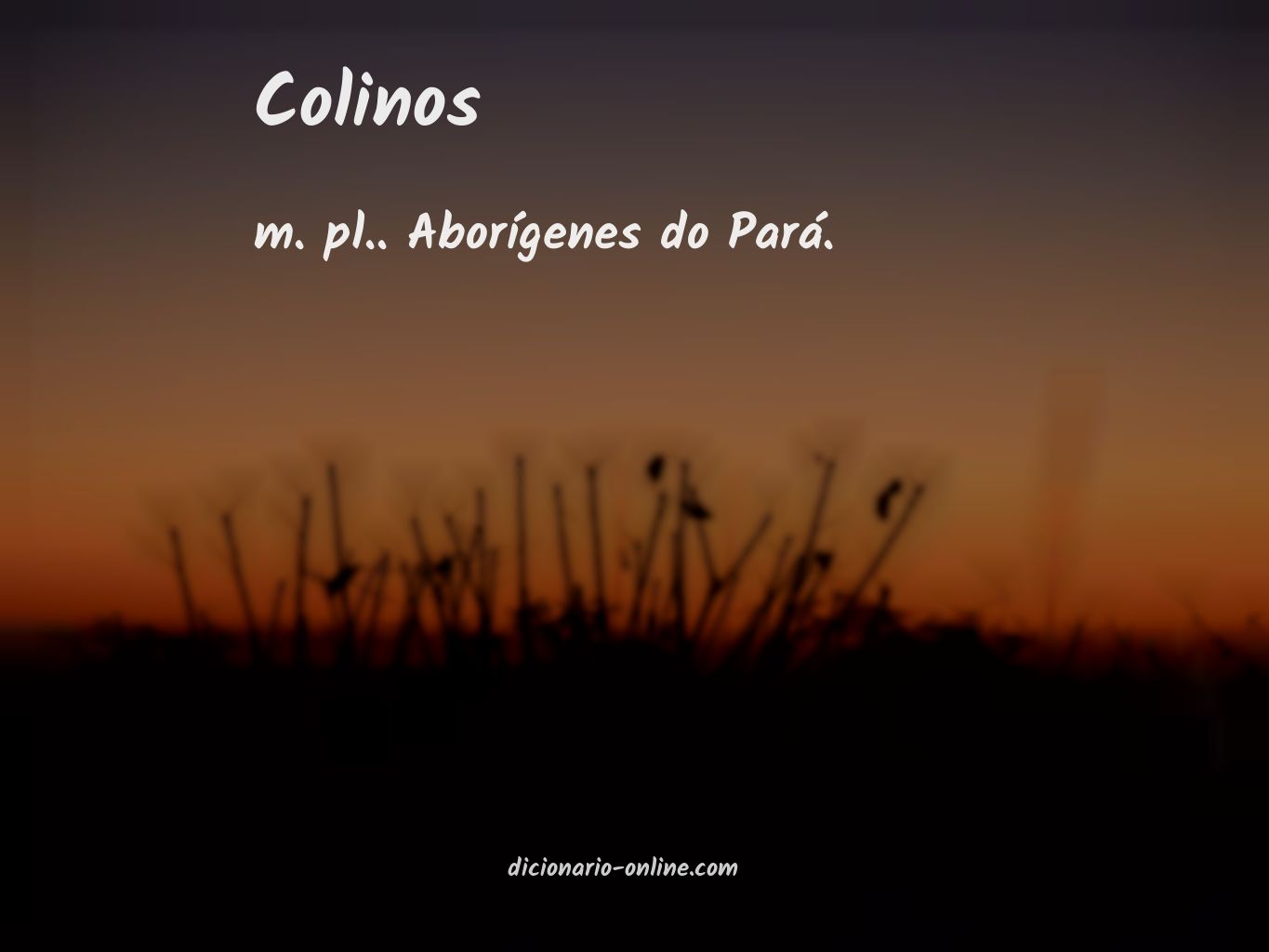 Significado de colinos