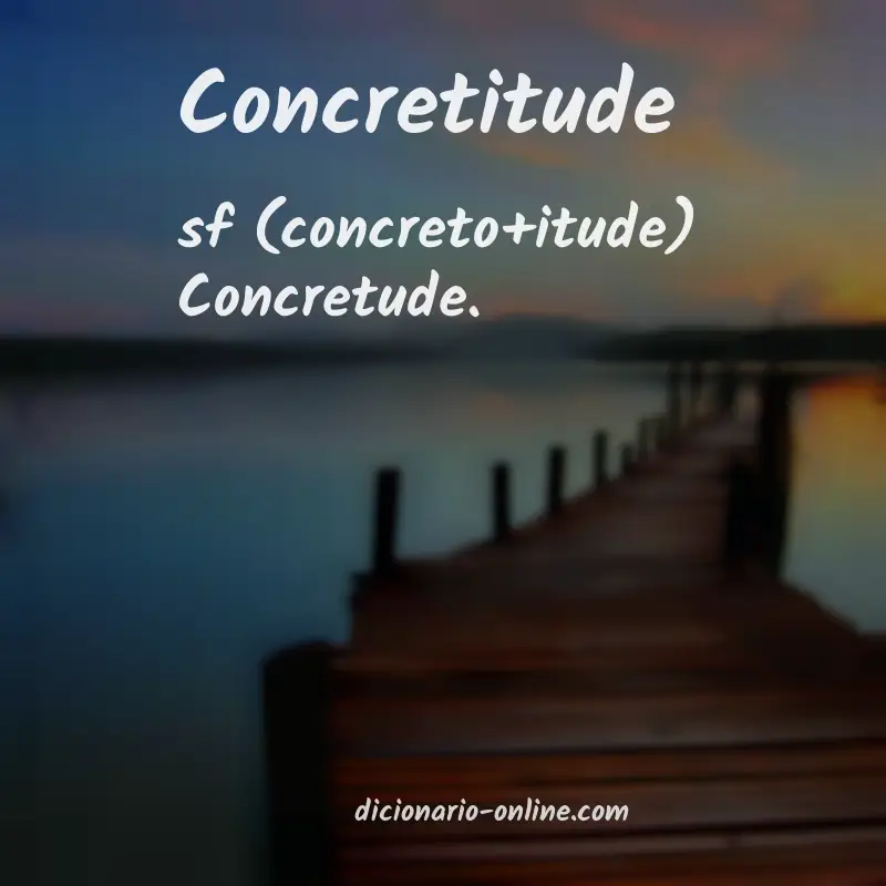 Significado de concretitude
