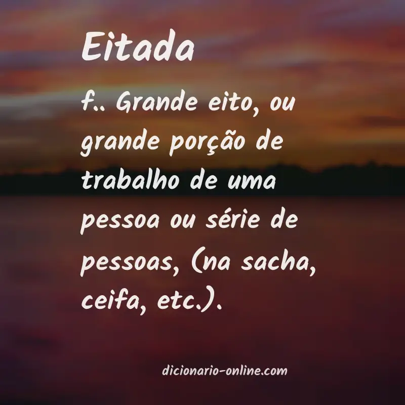 Significado de eitada