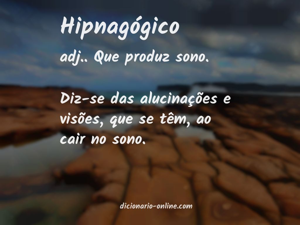 Significado de hipnagógico