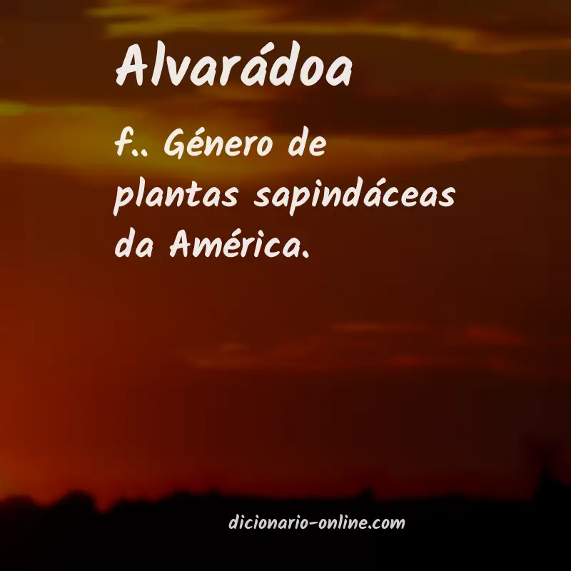 Significado de alvarádoa