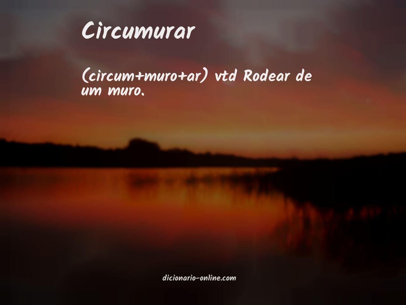 Significado de circumurar